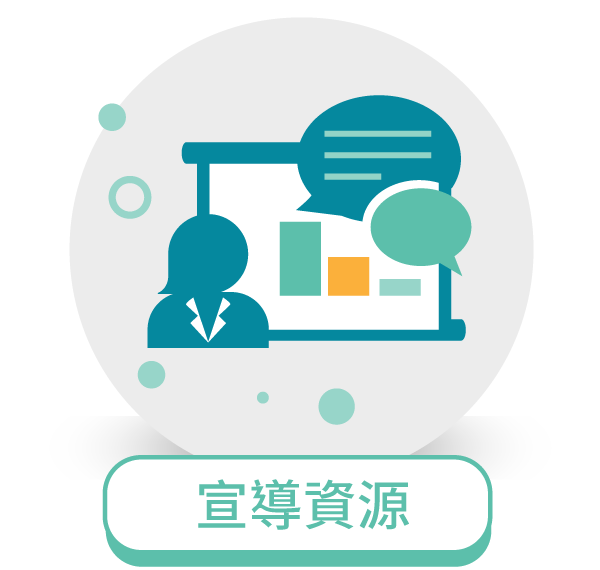 標題為宣導資源的圖示